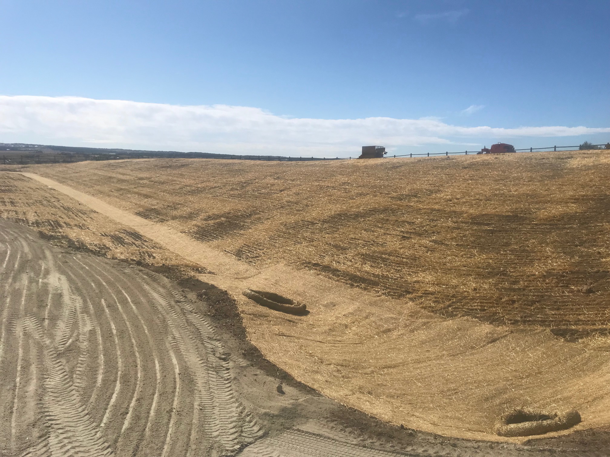 Seeding and erosion control work